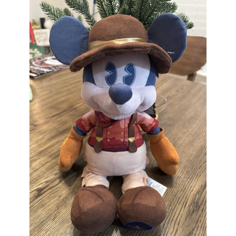 Mickey Mouse Main Attraction Plush Big Thunder Mountain Railroad 50 Anniversary image 1