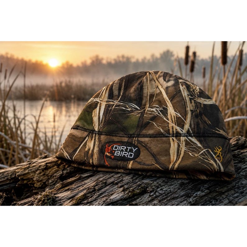 Gorro de camuflaje Dirty Bird Browning, talla única, estilo Realtree. imagen 1