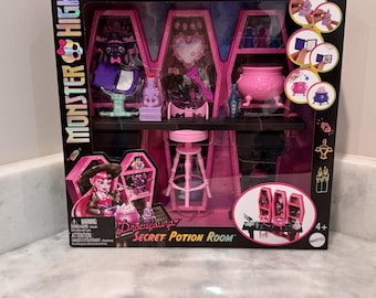 Zestaw do zabawy Monster High Draculaura Secret Potion Room Mattel NIB z akcesoriami 12+