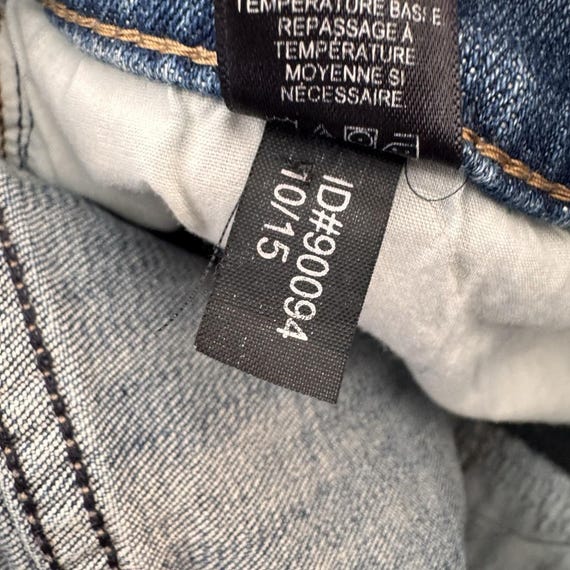 Express Jeans Patch Button Front Denim Skirt 00 Y… - image 10