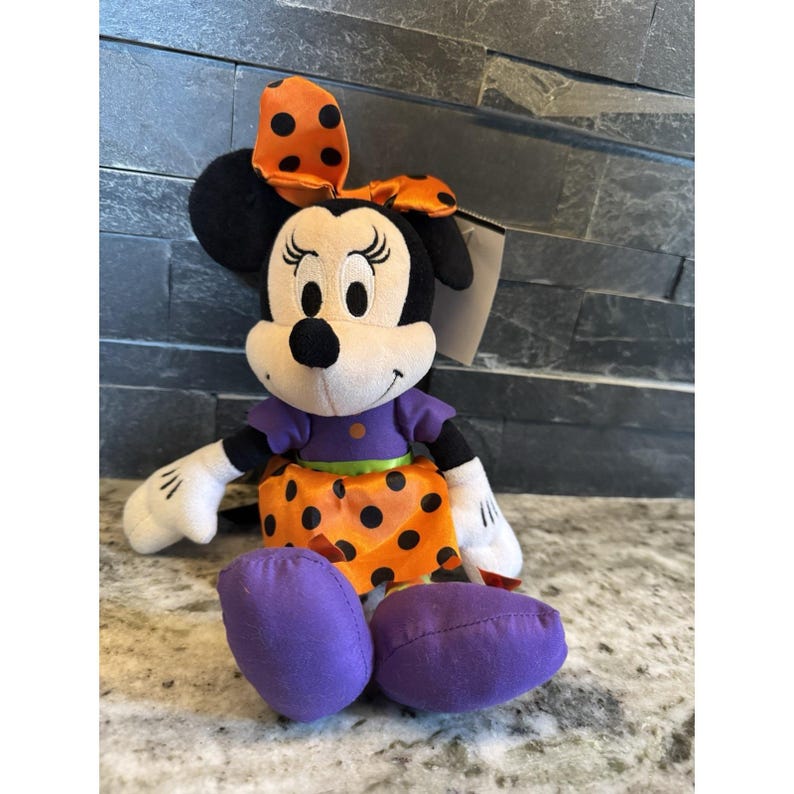 Disney Halloween Minnie Mouse 10" Plush Just Play Stuffed Animal image 1