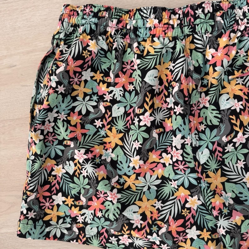 Szorty kąpielowe Chubbies Tropical Toucan, męskie, duże, kwiatowe, plażowe zdjęcie 6