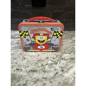 SpongeBob Squarepants Lunch Box Tin 2003 Racing