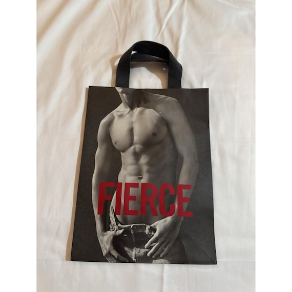 Vintage Abercrombie & Fitch FIERCE Guy GIFT Shopping BAG 12
