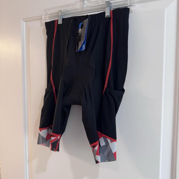 My Kilometre Cycling Bib Shorts Mens L Black Padded Bike Shorts NWT View 3