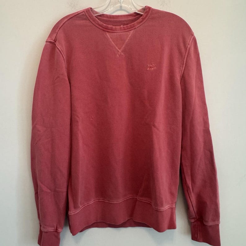 Southern Tide Sunfare Collection Sweatshirt Mens Small Red Crewneck Pullover image 2