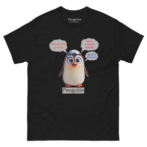 Existentiële crisis verloren pinguïn – uniseks T-shirt