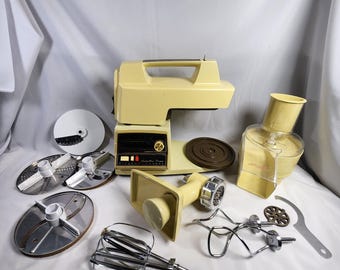 Vintage OSTER Kitchen Center Regency Food Processor Grinder Mixer Tested/Works