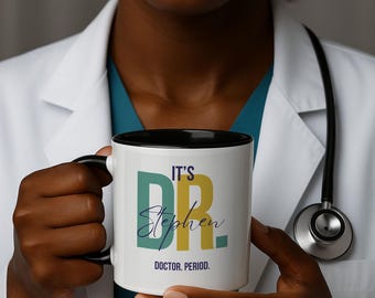 Personalized Doctor Mug – Custom 11 oz Coffee Cup for Physician – Medical School Graduation Gift – Doctor Appreciation Gift accent mug
