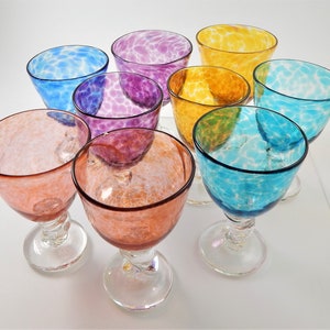 Handblown &#39;Fun-ky&#39;  Goblets