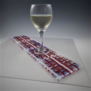 Patriotic White Weave Coasters (set of 4)
