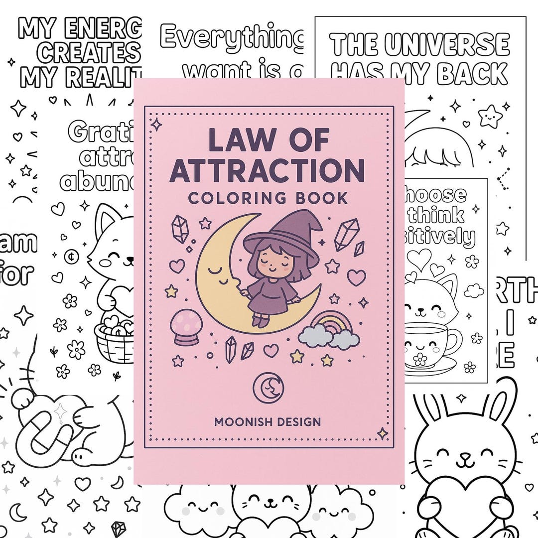 Law of Attraction Coloring Book - Etsy