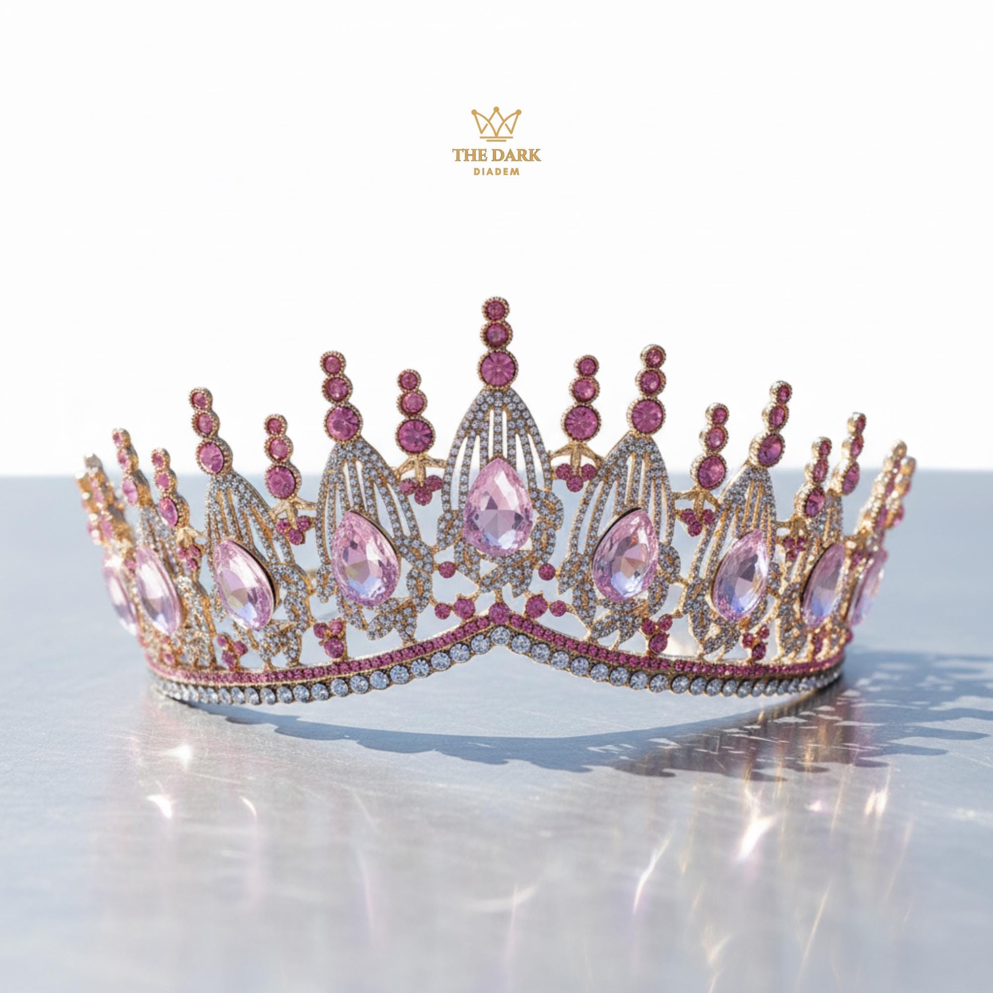 Baroque Purple Crystal Tiara | Wedding Rhinestone Queen  display picture 2