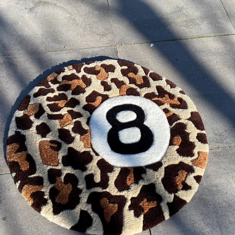 Number 8 Rug 8 Ball Rug - Etsy