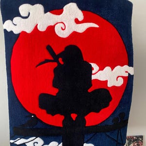 Handmade Tufted Itachi Rug: Anime Character Carpet