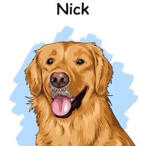 Custom Pet Vector Portraits | Personalized Digital Pet Art  | Dog vector portrait / Cat vector portrait  | Vector pet illustration
