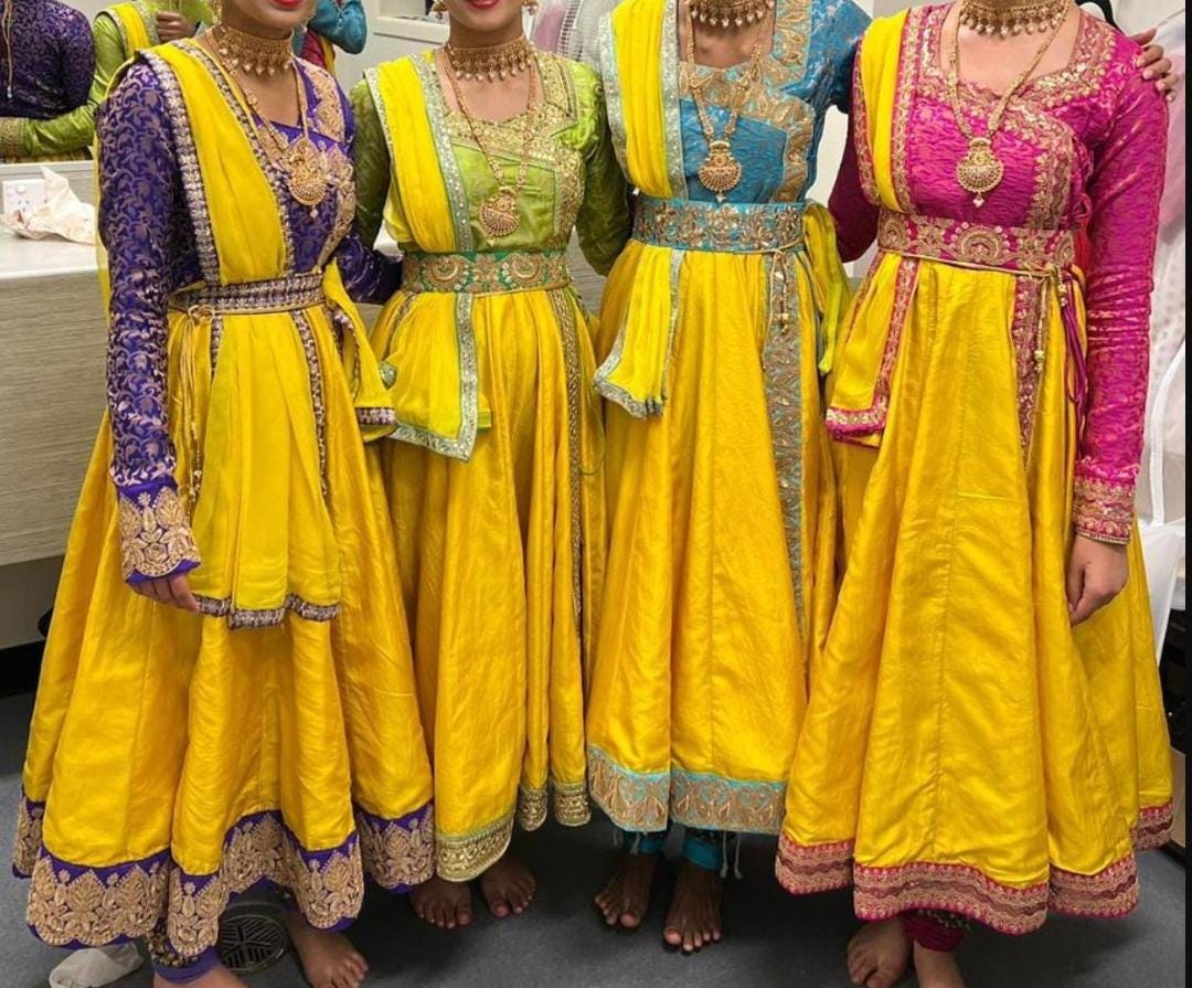 sachin and babi light blue dress INDIAN SEMI-CLASSICAL DANCE