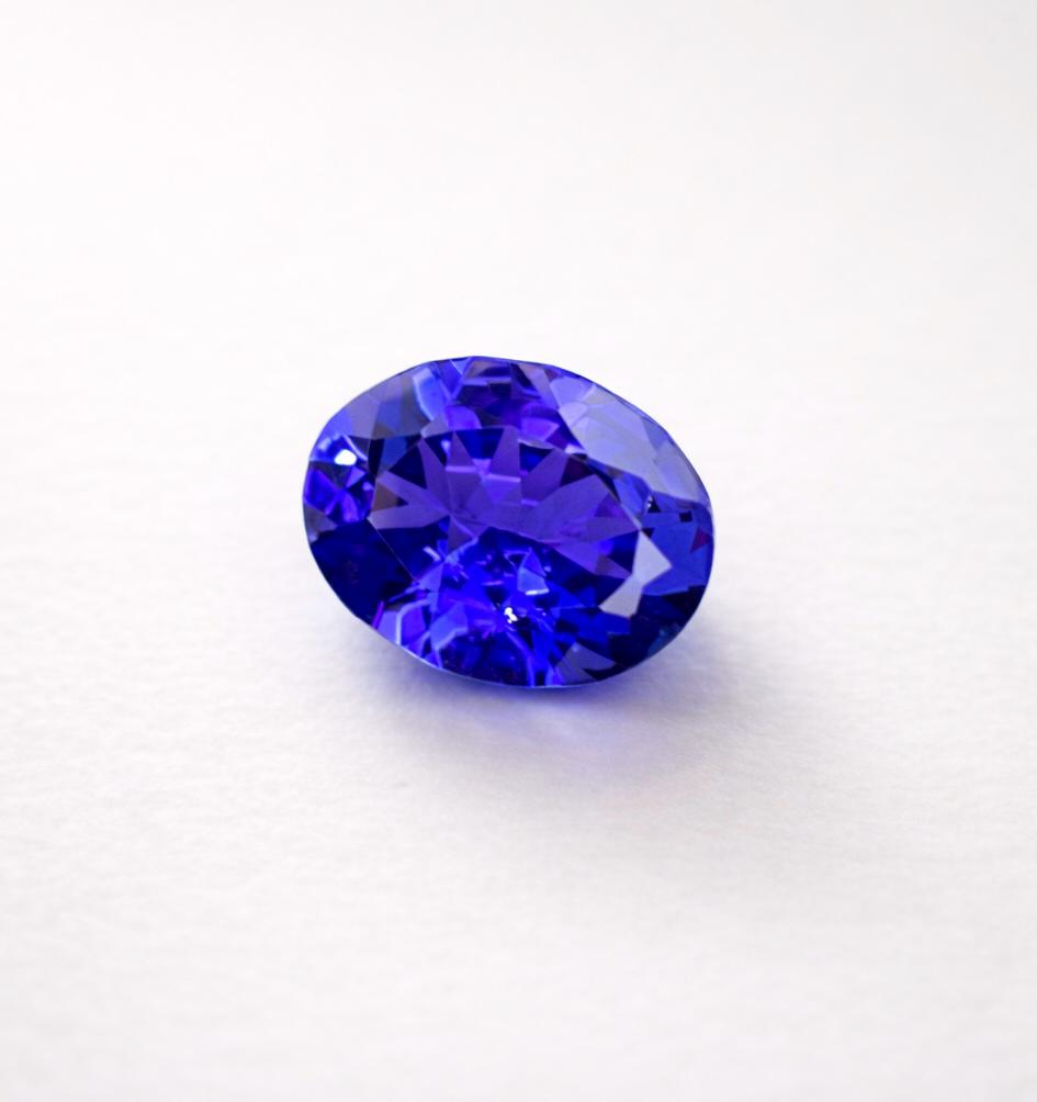 Pietra preziosa sfusa certificata D' Block Tanzanite naturale 14