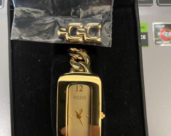 ecclissi ladies gold tone sterling silver watch 80175 working 2 extra links