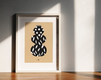 Black vase Print