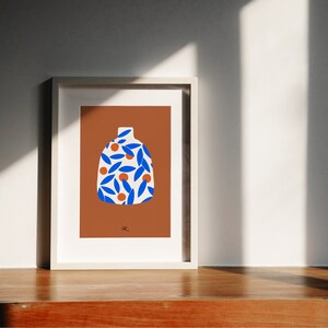 the orange vase art print image 3