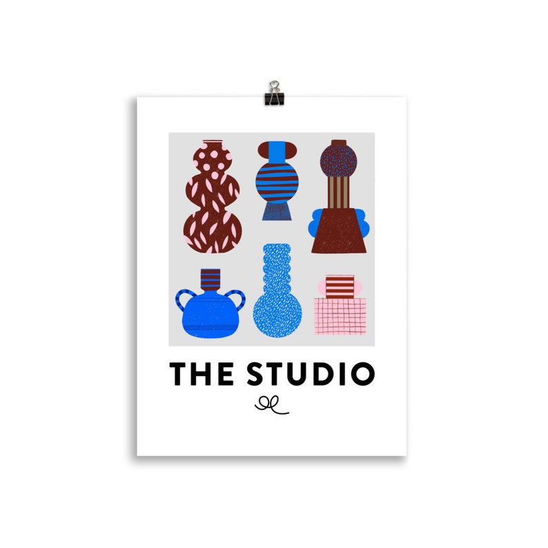 The ceramic studio - Art print