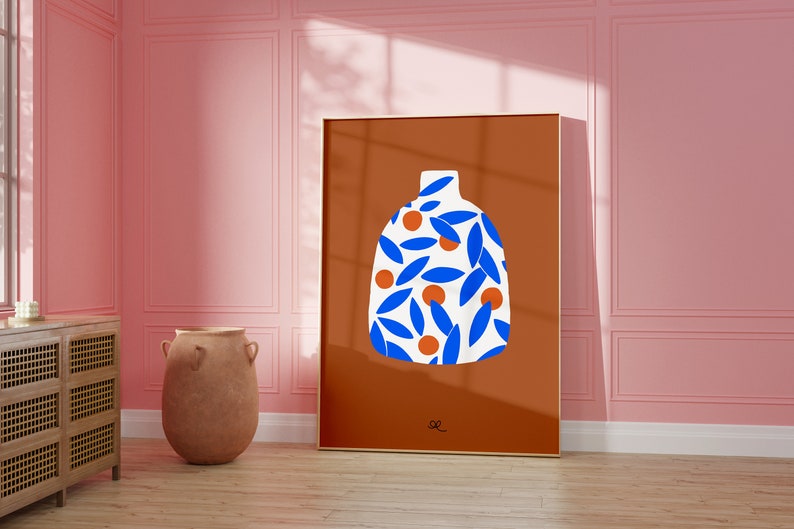 the orange vase art print image 4