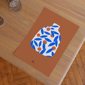 the orange vase art print image 2