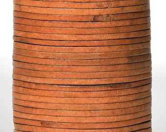 Flat Genuine Leather Cord String Full Grain Cord Lace Cowhide Strips for Jewelry Making DIY Craft Projects Belts Keychains