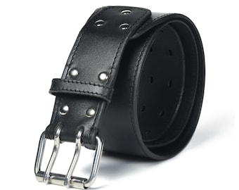 Heavy Duty Full Grain Leather Tool Belt, Oil Tanned Carpenter Electrician Work Belt