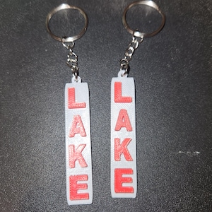 Personalized 3D Printed Name Keychain: Custom Keyring, Bag Tag
