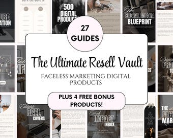 Resell Rights Digital Marketing Bundle: 27 Guides, MRR Templates, Canva Guide