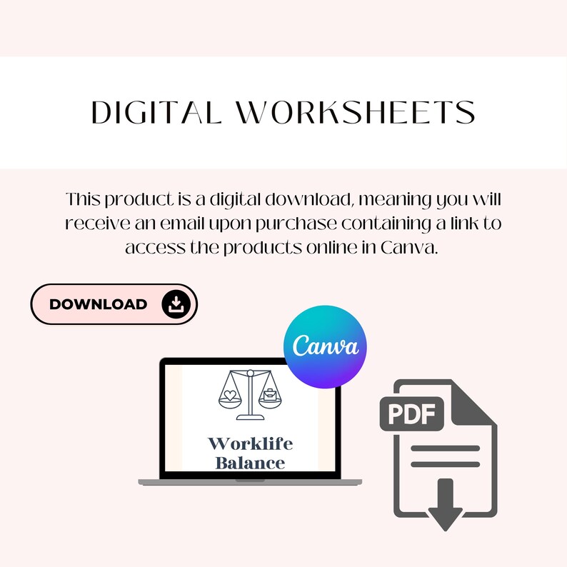 Work Life Balance Planner Schedule Template Printable Weekly Schedule ...
