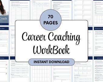 Manual de orientación profesional: Búsqueda de empleo, preparación para entrevistas, plantilla de currículum (Canva editable, descarga digital)