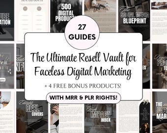 Digital Marketing Mega Bundle: MRR PLR Canva Templates & Guides