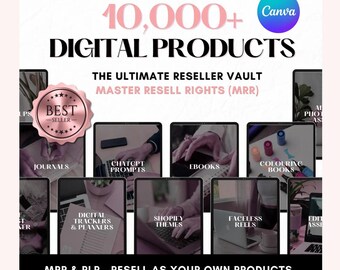 Pacote de produtos digitais MRR: Faceless Reels, prompts ChatGPT, e-books