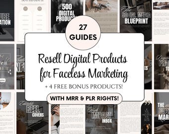 MRR PLR Digital Marketing Vault: Resell Rights, Canva Templates