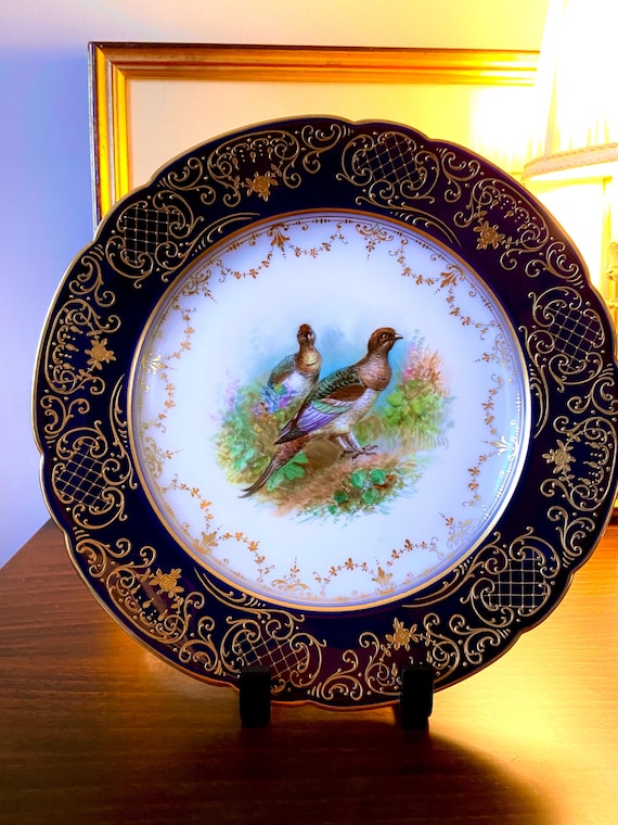 ドレスデン アンブロジウス・ラム工房 プレート アンティーク 大名品