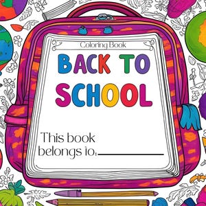 Back to School Coloring Book