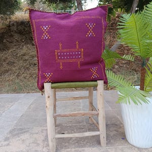 Moroccan Cactus Pillows-Unique Throw Pillow for Living Room or Breakroom-moroccan pillow-Handmade Pillow-Cactus Silk Pillow Case