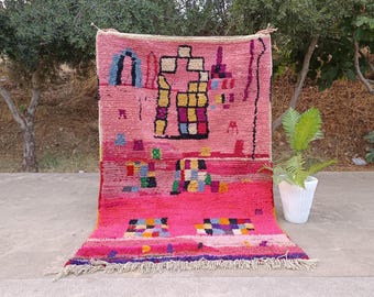 Handmade Beni Ourain Rug: Custom Moroccan Berber Wool Rug