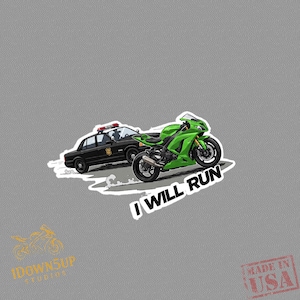 I Will Run Sticker