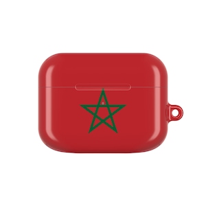 Marokkanische Flagge AirPod Hülle, marokkanisches Geschenk, Flagge von Marokko, marokkanischer Stolz, Marokko Geschenk, einzigartiges Geschenk für Musikliebhaber