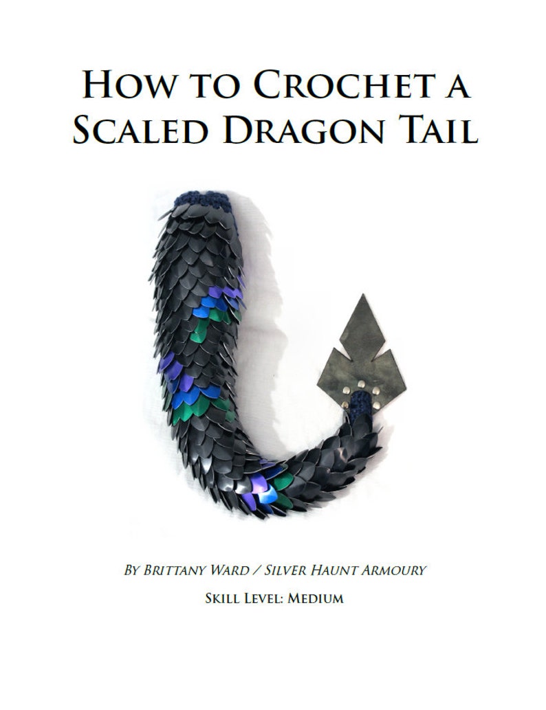 Silver Haunt Armoury's Crochet Dragon Tail Tutorial by Etsy