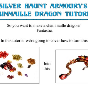 Silver Haunt Armoury&#39;s Chainmaille Dragon Tutorial PDF - by Brittany Ward/Seren Fey