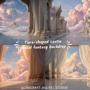Fantasy digital background with fairytale ambiance and soft lighting.