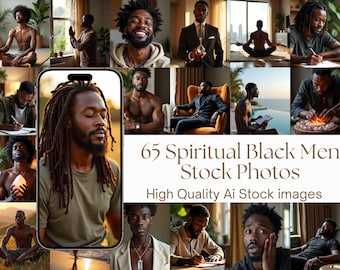 65 Spiritual Black Men Stock Photos | Meditative, Mindful and Empowering Lifestyle Images for Wellness Brands, Coaching and Healing Content