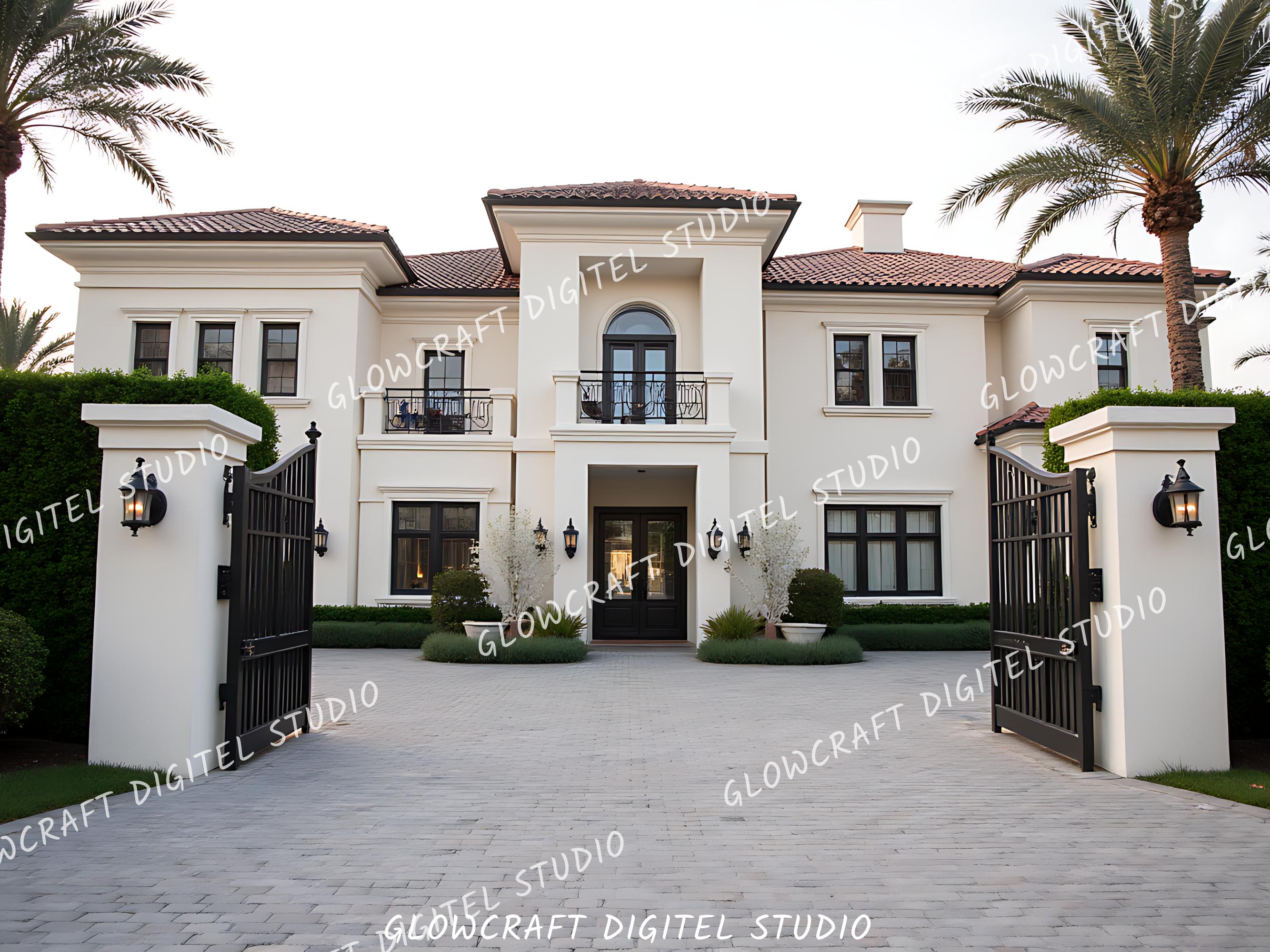 Property Backdrop 16 Dubai Luxury Villa AI Real Estate Digital Backgrounds | High-end ...