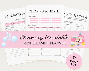 Checklist voor bewerkbare schoonmaakschema's: Minimalistisch Dagelijks Wekelijks Checklist huishoudelijke taken, directe digitale download