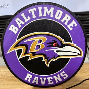 Baltimore Ravens Wall Plaque Sign